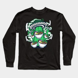 UFO Ramen Noodle Flying Japanese Ramen Lover Long Sleeve T-Shirt